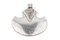 The Bead Chest Silver Half Moon Tuareg Shield Pendant (63x51mm): North African Tribal Berber Moroccan Sahara Pendant for Jewelry